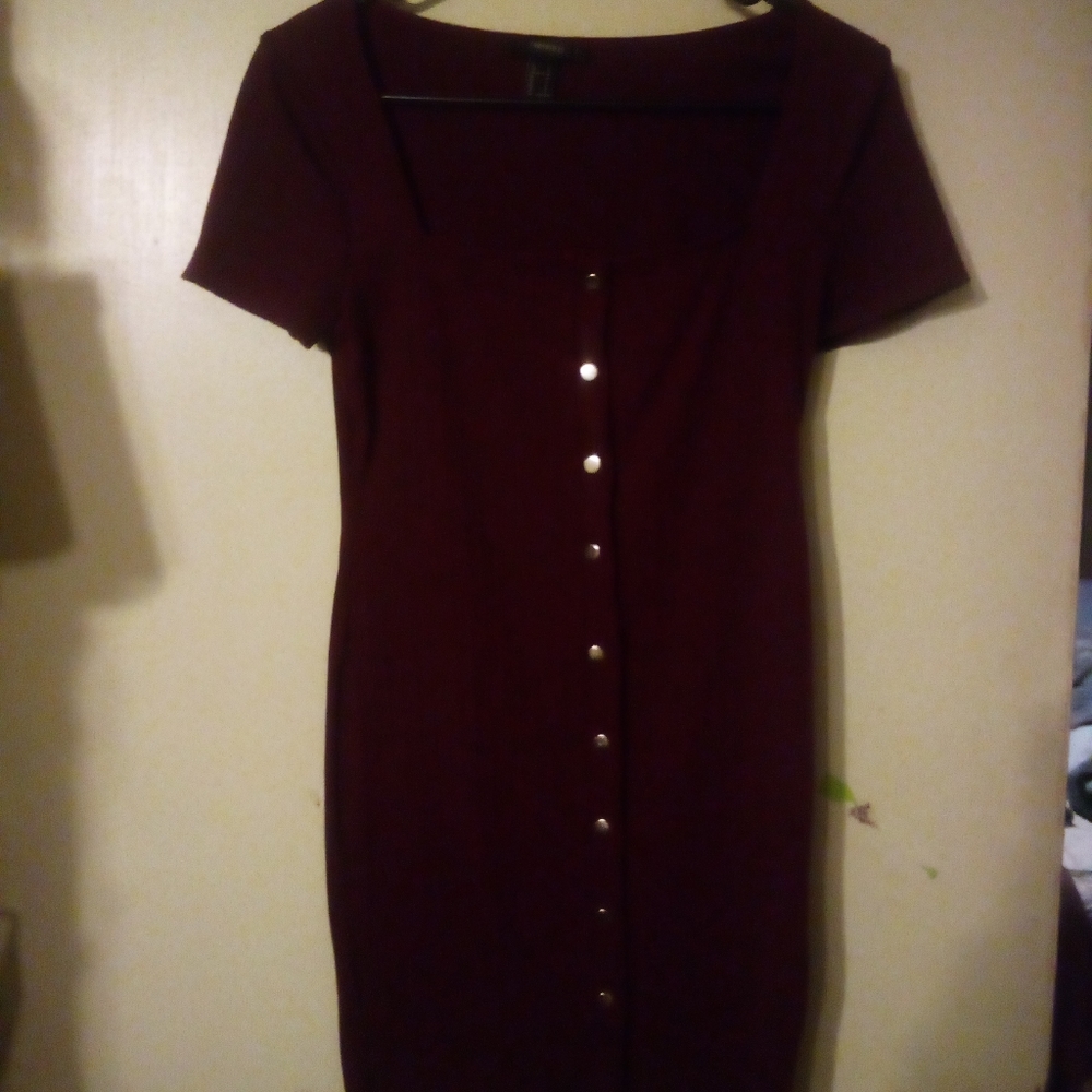 Forever 21 size lg,burgundy dress